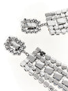 Self-Portrait Multi Crystal Droplet Earrings