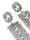Self-Portrait Multi Crystal Droplet Earrings