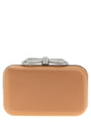 Mach & Mach Double Bow Satin Clutch