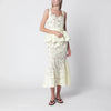 Self-Portrait SELF PORTRAIT Yellow peplum midi lace dress