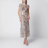Self-Portrait SELF PORTRAIT Sequin-embellished midi dress in polyester, silver