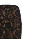 Self-Portrait Black Lace Midi Skirt