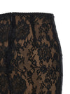Self-Portrait Black Lace Midi Skirt