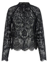 Self-Portrait Black Lace Blouse