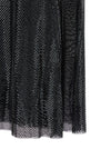 Self-Portrait Black Rhinestone Draped Maxi Dress