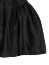 Self-Portrait Black Taffetà Collared Mini Dress