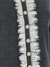 Self-Portrait Grey Lace Collar Knit Cardigan