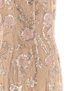 Self-Portrait Pink Flower Sequin Embellished Midi Dress