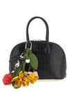 Self-Portrait Croc Leather Mini Toast Handbag