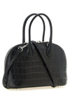Self-Portrait Croc Leather Mini Toast Handbag