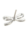 Self-Portrait Crystal Bow Pearl Back Earrings