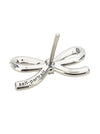 Self-Portrait Crystal Bow Pearl Back Earrings