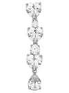 Self-Portrait Crystal Heart Tiered Earrings
