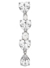 Self-Portrait Crystal Heart Tiered Earrings