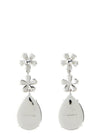 Self-Portrait Crystal Flower Tiered Earrings