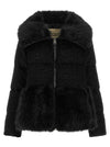 Herno Black Astrakhan Effect Jacket