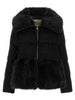 Herno Black Astrakhan Effect Jacket