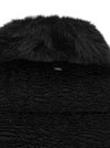 Herno Black Astrakhan Effect Jacket