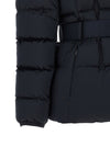 Elisabetta Franchi Belted Down Jacket With Logo Buckle