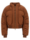 Elisabetta Franchi Down Jacket With Curled Sleeves
