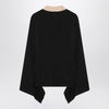 Max Mara Black silk colour-block shirt