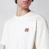 Maison Kitsuné Beige Fox Head Regular-Fit T-shirt