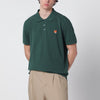 Maison Kitsuné Bottle green Fox Head Regular-Fit polo shirt