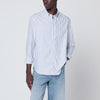 Maison Kitsuné White striped button-down shirt