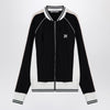 Palm Angels Black/white zip sweatshirt