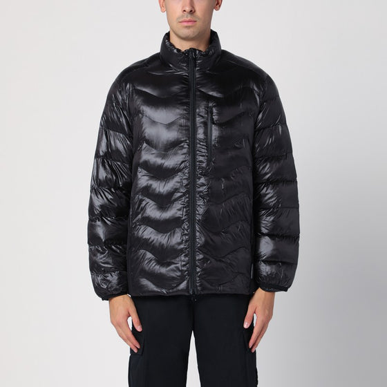 Purple Mountain Observatory Black padded zipped jacket