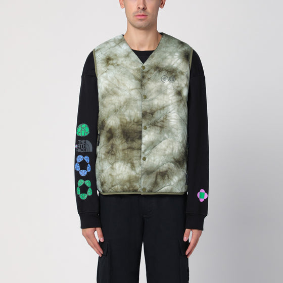 Purple Mountain Observatory Camouflage quilted nylon waistcoat