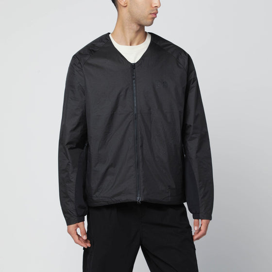 Purple Mountain Observatory Black nylon zip-up jacket