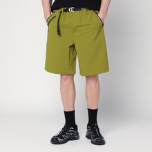 Purple Mountain Observatory Olive green Bermuda in mixed nylon