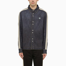  Palm Angels Blue denim Monogram shirt-jacket