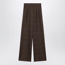  Max Mara Brown Prince of Wales trousers