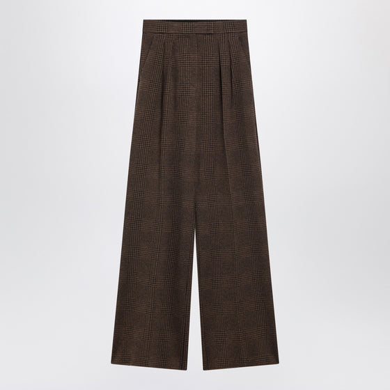 Max Mara Brown Prince of Wales trousers