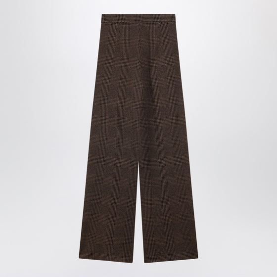 Max Mara Brown Prince of Wales trousers