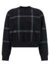 Pleats Please Issey Miyake Crossing Knit Sweater