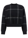 Pleats Please Issey Miyake Crossing Knit Sweater