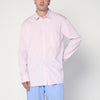Tekla Pink striped pyjama shirt
