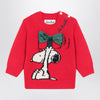MC2 Saint Barth Red wool-blend sweater with Snoopy