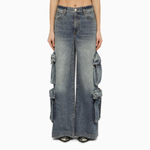  AMIRI Jeans baggy cargo in denim blue