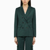 AMIRI Forest green double-breasted jacket in wool