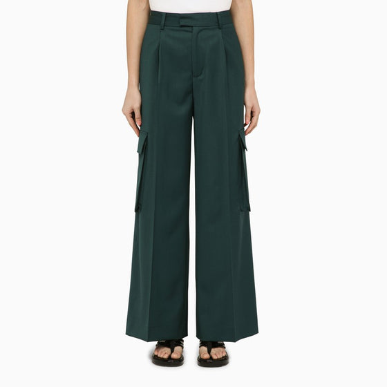 AMIRI Forest green wool trousers