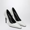 Jude Fame pumps in white polished leather