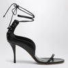 Jude Issa black leather sandals
