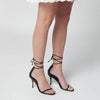 Jude Issa black leather sandals