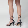 Jude Issa black leather sandals