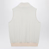 A.P.C. White fleece zipped waistcoat