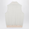 A.P.C. White fleece zipped waistcoat